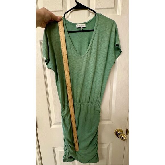 Michael Stars Odessa One & Done V-Neck Atlas Mint Green Cotton Dress Size XS - Picture 6 of 9
